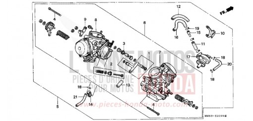 CARBURATEUR (ENS.) VT1100CR de 1994